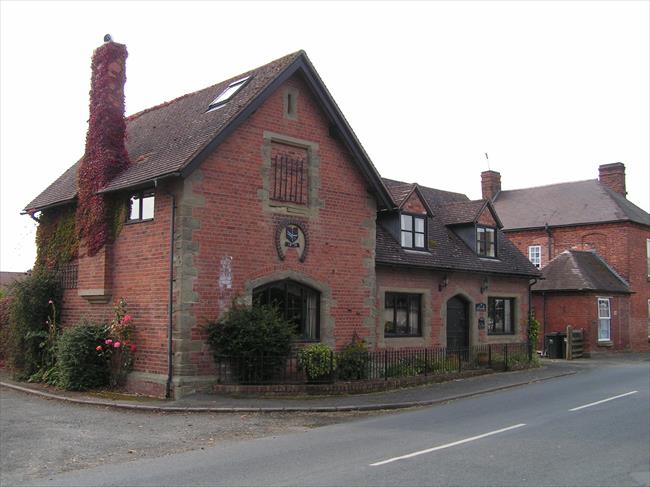 Typical old building in Clifton on Teme village.