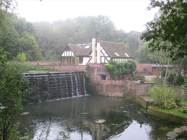 Astley Mill on Dick Brook soon after start of walk