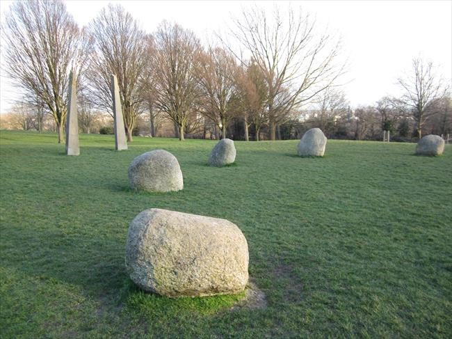 Millenium Stone Circle, Hilly Fields.