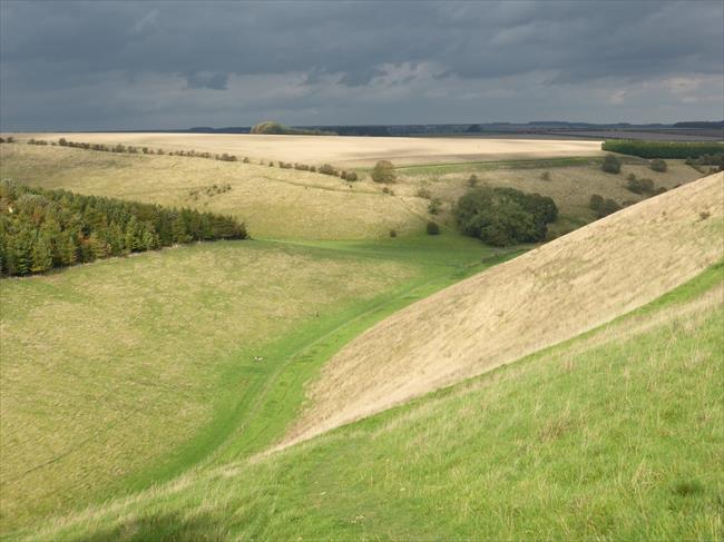 View above junction of Horse Dale and Holm Dale