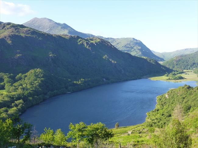 View over Llyn Dinas