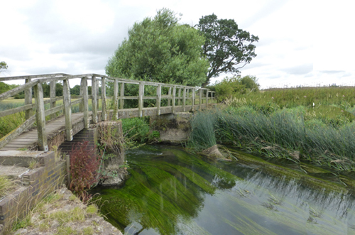 Footbridge at Amington Hall Farm