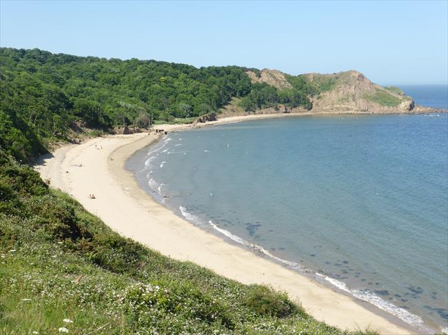 View towards Osgodby Point above Cayton Bay