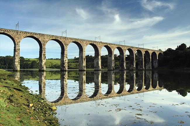 The Royal Border Bridge and the River Tweed