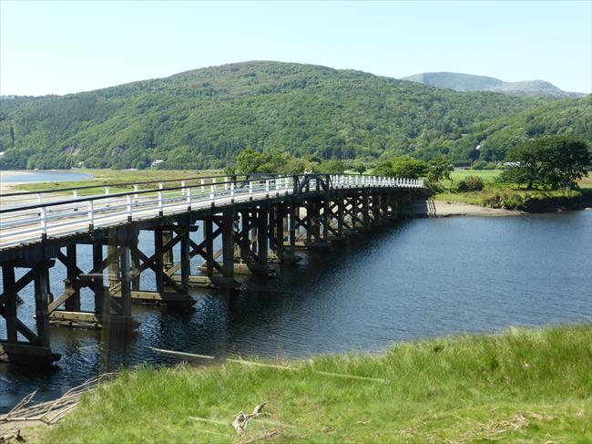 Toll bridge over Mawddach, Penmaenpool