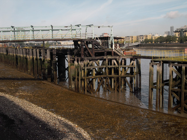 Rotting dock off Glaisher Street, Depford