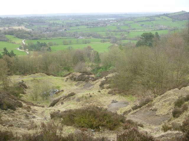 Overlooking the Amber Valley from the former Gregory Mine site with Ogston Reservoir visible in the distance.