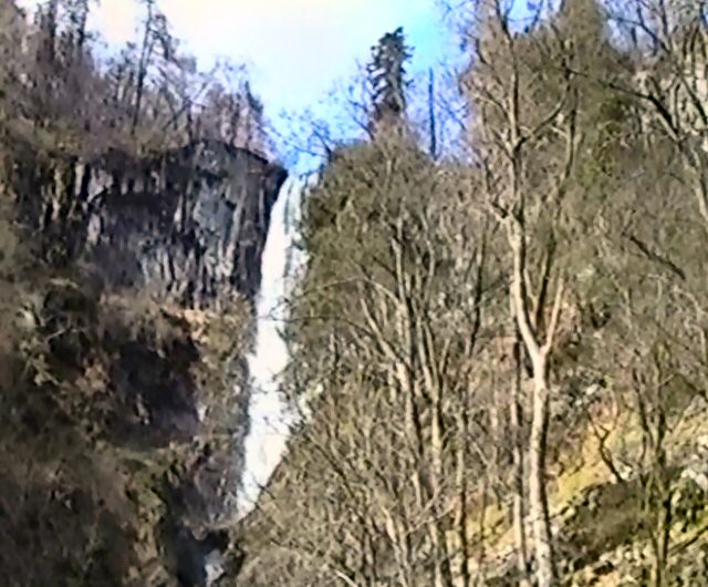 The top of the highest waterfall in Wales