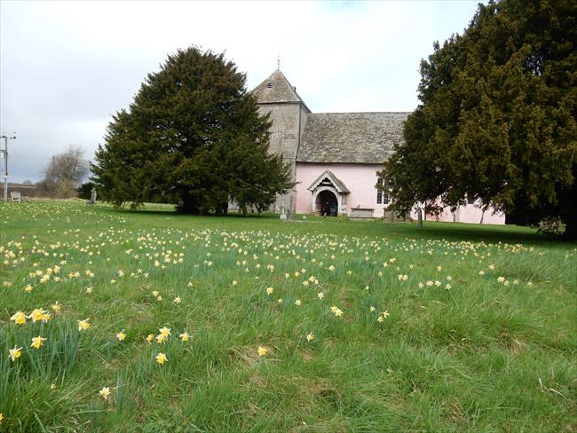 Kempley Church in springtime