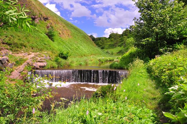 The Medlock surges through Rocher Vale