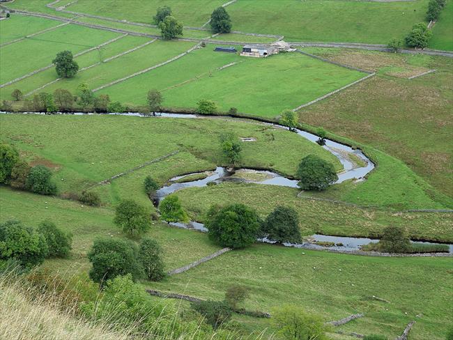 Descending towards the river Wharfe