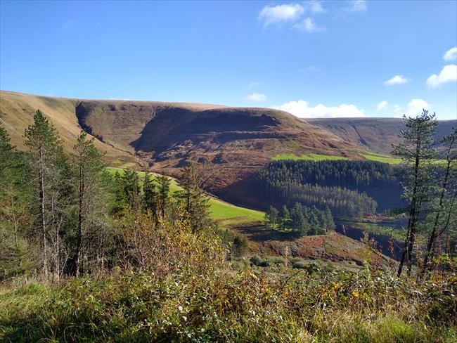 View from the initial climb