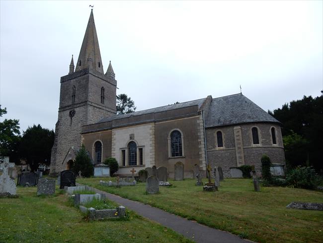 St Marys Church, Longdon near the end of the walk