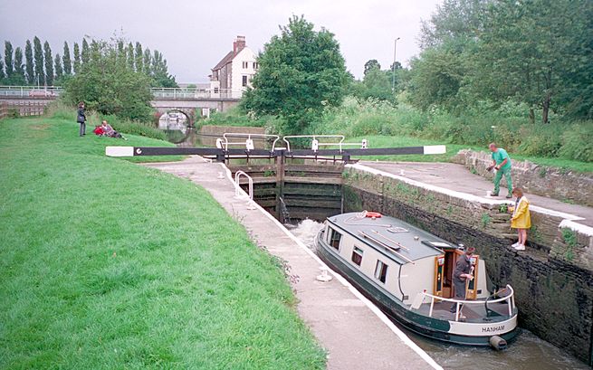 Keynsham Lock, at the end of the walk