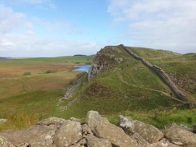 The view along Hadrian's Wall and the Winn Sill