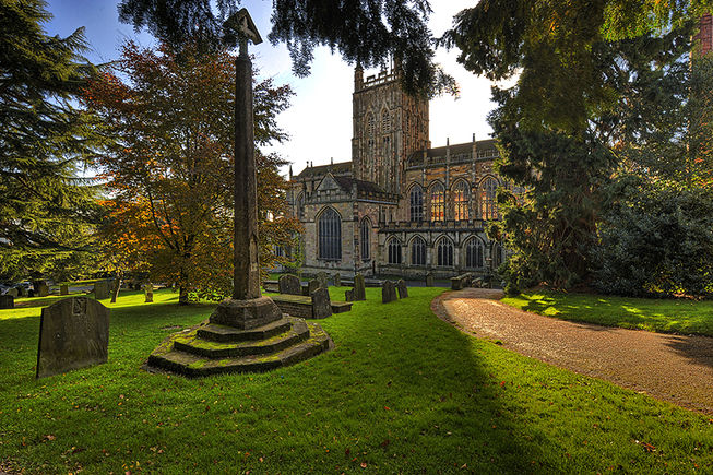 Malvern's eleventh-century priory started life as a Benedictine monastery