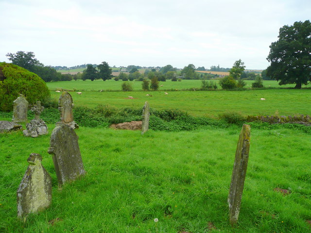 View north from Sellack churchyard