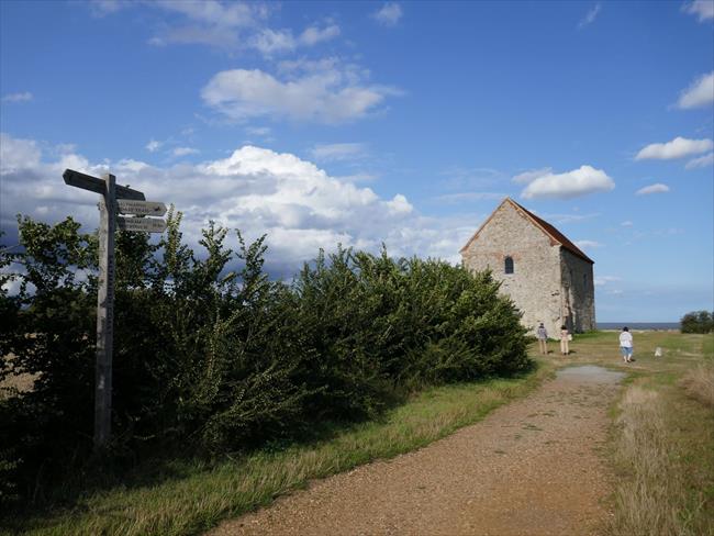 Old Roman road leading to St Peters