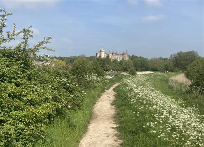 Path towards Arundel Castle