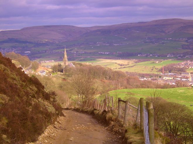 Holcombe from Holcombe Hill