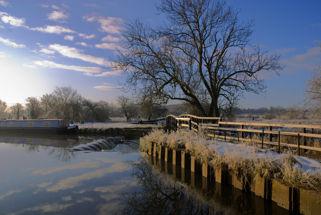 The Weir at Sileby Mill Boat Yard