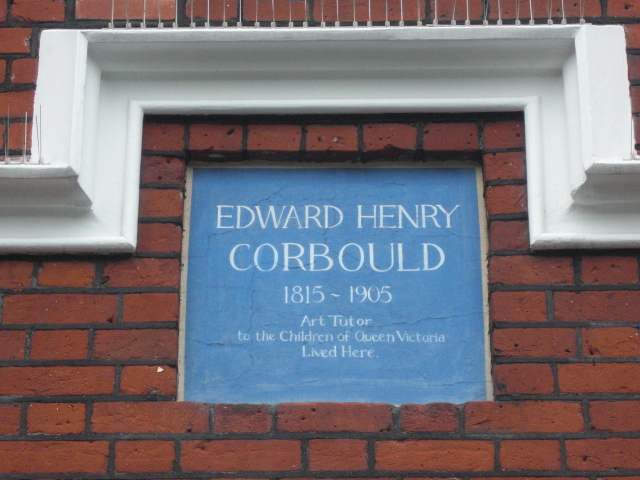 Edward Corbould's blue plaque