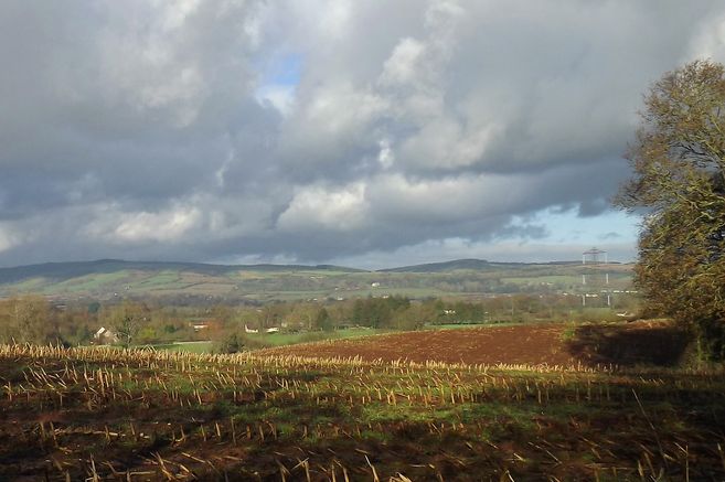 Quantocks view at point of interest point B