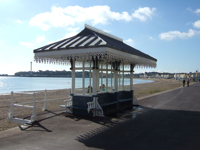 Shelter on Weymouth Promenade