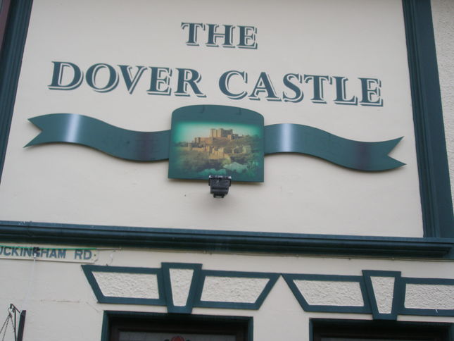 Turning left at the Dover Castle Inn, way point 4