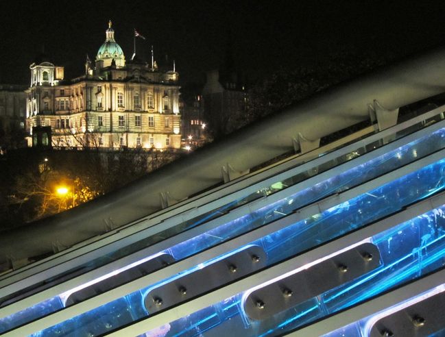 #1 Old Town (Bank of Scotland) from the Princes Mall Shopping Centre rooftop.