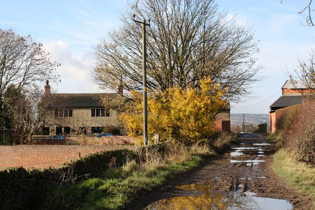 Copriding Farm at bottom of Thurgory Lane