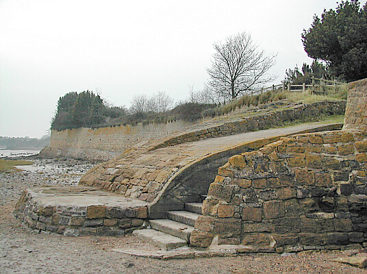 The remains of the Victorian pier at Black Rock