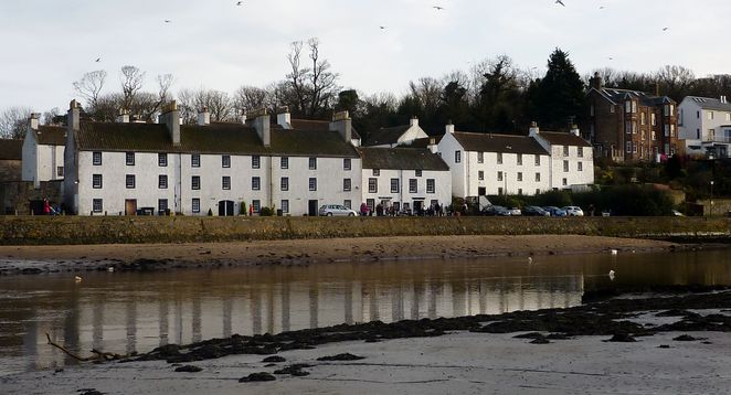 Cramond Waterfront from West Side of River Almond