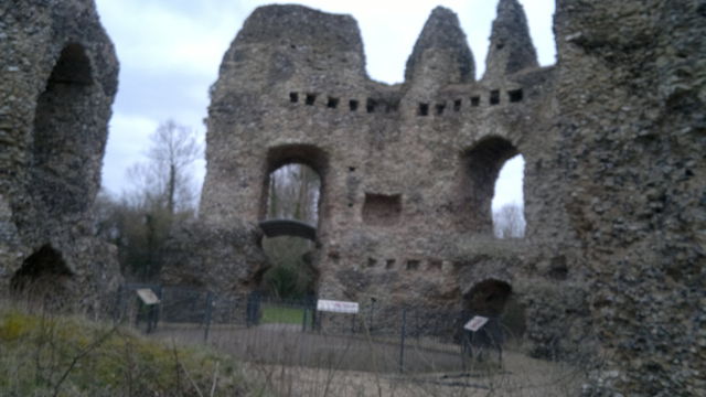 Inside of King Johns castle ruins