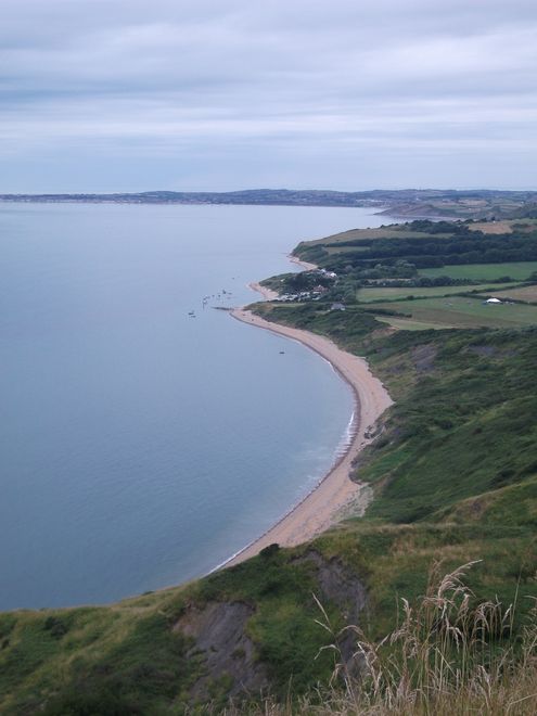 Ringstead Bay with Weymouth in the distance