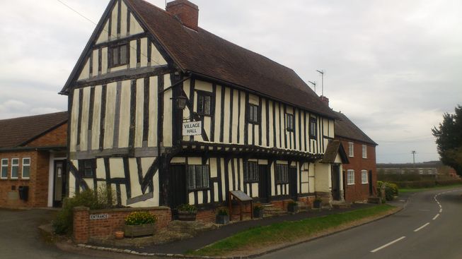 The ancient guild hall in Aston Cantlow