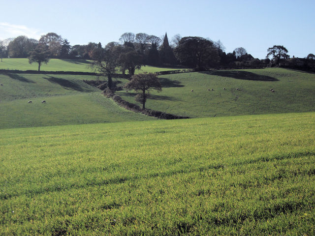 First view of Brampton Church if starting from Linacre