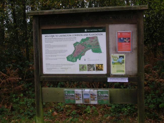 Information board for Lavington Common and Plantation