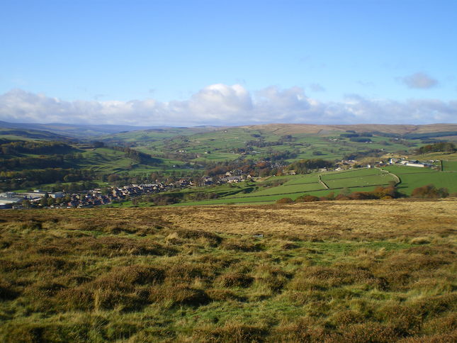 View west up Weardale