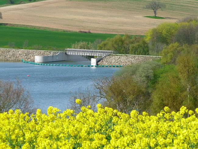 New Spillway, Ulley Reservoir Dam, built after the 2007 emergency.