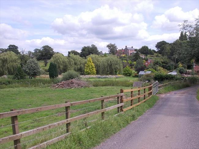 the view from our walk down into the Weaver valley